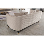 Ensemble de salon Kayo 4 pièces : 1 canapé, 1 causeuse et 2 fauteuils