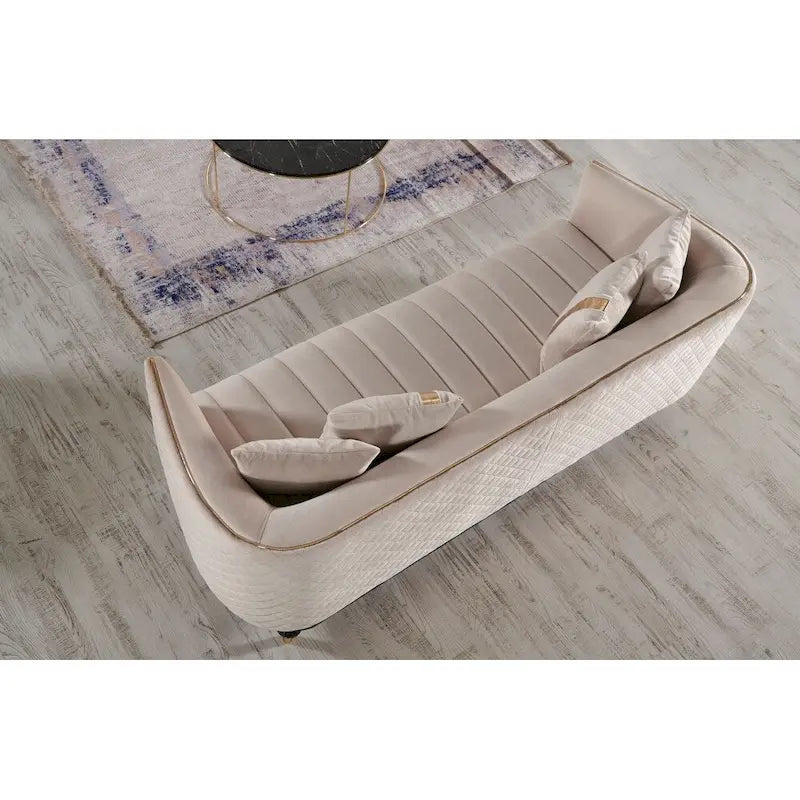 Ensemble de salon Kayo 4 pièces : 1 canapé, 1 causeuse et 2 fauteuils