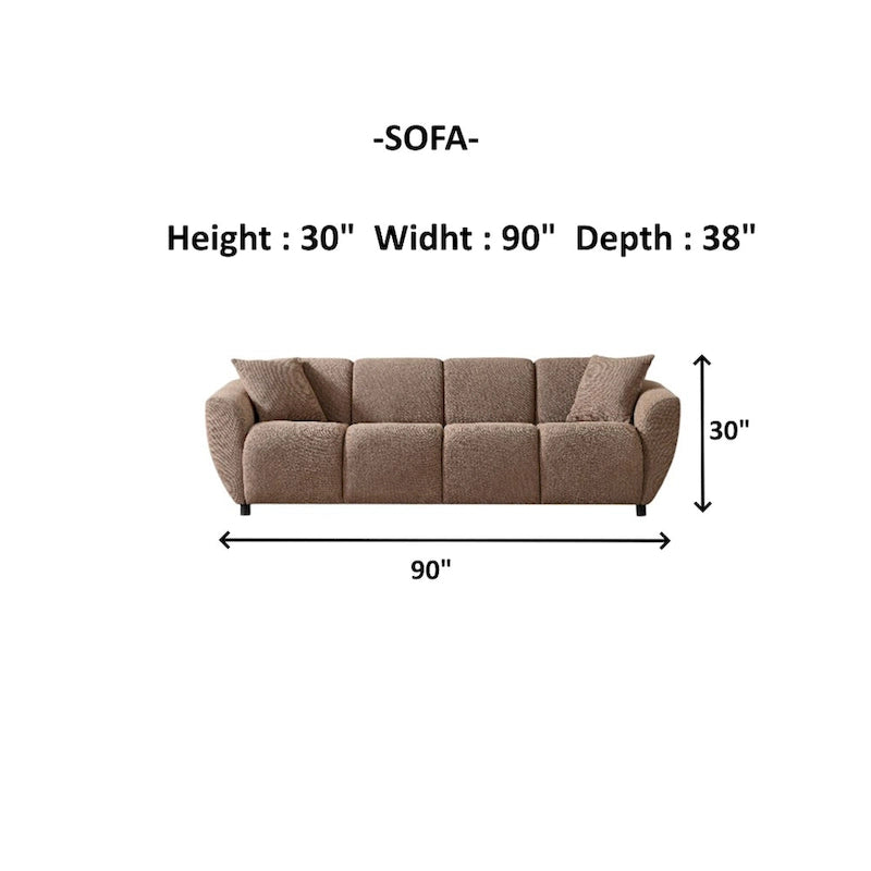 Conjunto de sala Relaxio de 4 piezas: 2 sofás y 2 sillones