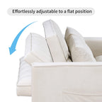 Modern, steppelt, átalakítható kétszemélyes kanapéágy – 68L x 55W x 20H