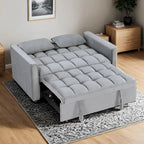 Modern, steppelt, átalakítható kétszemélyes kanapéágy – 68L x 55W x 20H