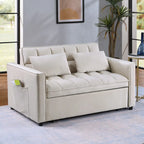 Modern, steppelt, átalakítható kétszemélyes kanapéágy – 68L x 55W x 20H