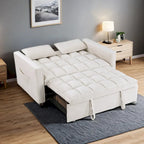 Modern, steppelt, átalakítható kétszemélyes kanapéágy – 68L x 55W x 20H