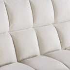 Modern, steppelt, átalakítható kétszemélyes kanapéágy – 68L x 55W x 20H