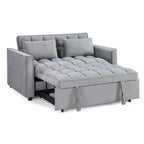 Modern, steppelt, átalakítható kétszemélyes kanapéágy – 68L x 55W x 20H
