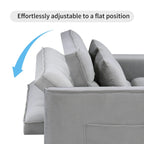 Modern, steppelt, átalakítható kétszemélyes kanapéágy – 68L x 55W x 20H