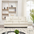 2-delige set fauteuil en bank van kunstleer van Morden Fort