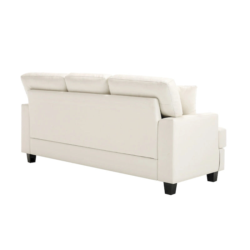 2-delige set fauteuil en bank van kunstleer van Morden Fort