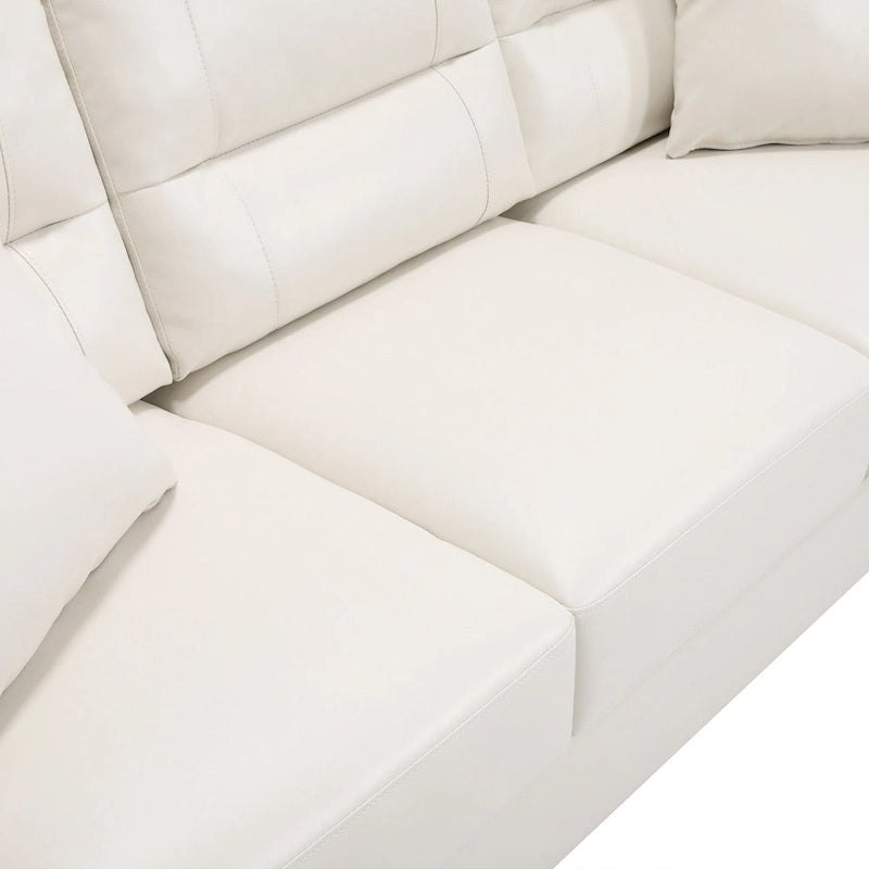 2-delige set fauteuil en bank van kunstleer van Morden Fort
