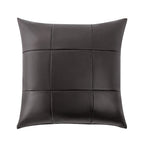 Ensemble de salon rembourré 4 pièces : fauteuil, causeuse et canapé en similicuir avec pouf