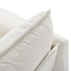 3-teiliges Chenille-Cloud-Sofa- und Sessel-Set mit tiefen Sitzflächen und 3 Kissen