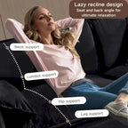 3-teiliges Chenille-Cloud-Sofa- und Sessel-Set mit tiefen Sitzflächen und 3 Kissen