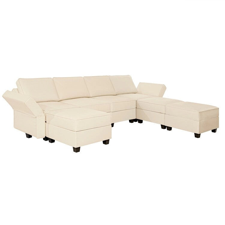Modulaire ombouwbare hoekbank, slaapbank en loveseat