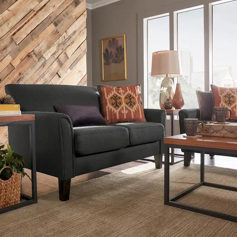 Modernes Loveseat „Uptown“ mit gepolsterter Rückenlehne von iNSPIRE Q Classic