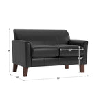 Modernes Loveseat „Uptown“ mit gepolsterter Rückenlehne von iNSPIRE Q Classic