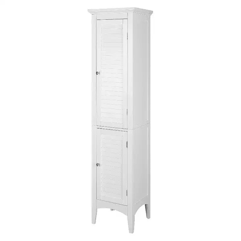 Two Door Shuttered Linen Cabinet -