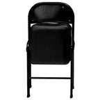 29.52" Vinyl Padded Folding Chair Black