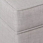 Tufted Top Storage Ottoman - Gray - ™ Upholstered Rectangular Furniture with Lid
