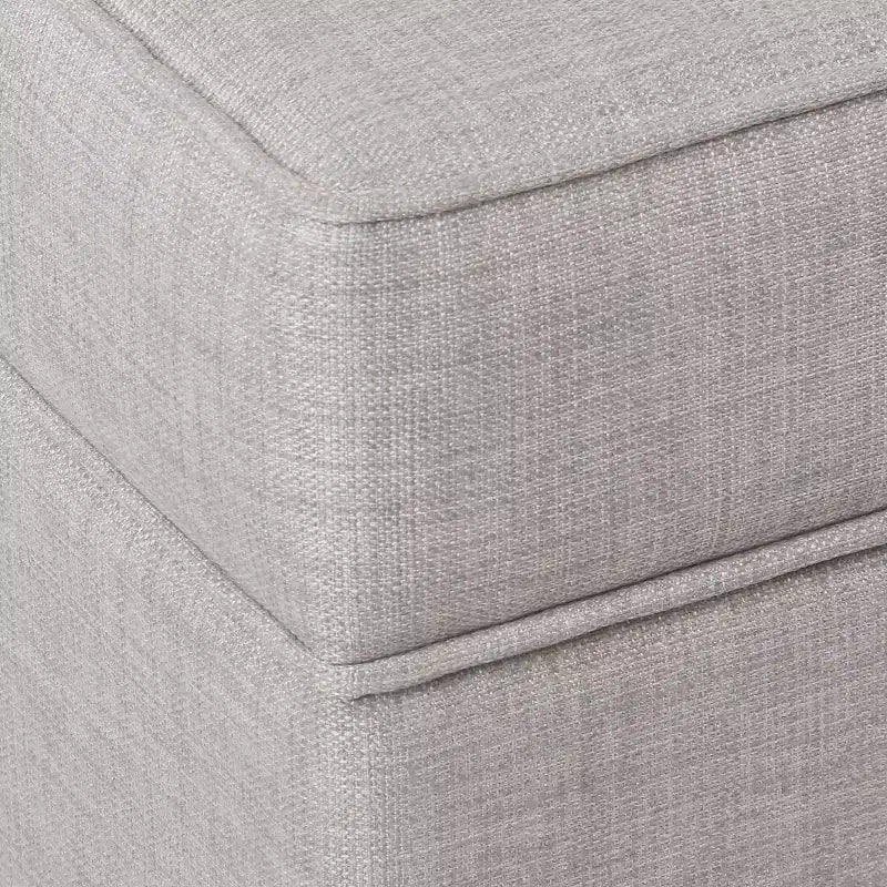Tufted Top Storage Ottoman - Gray - ™ Upholstered Rectangular Furniture with Lid