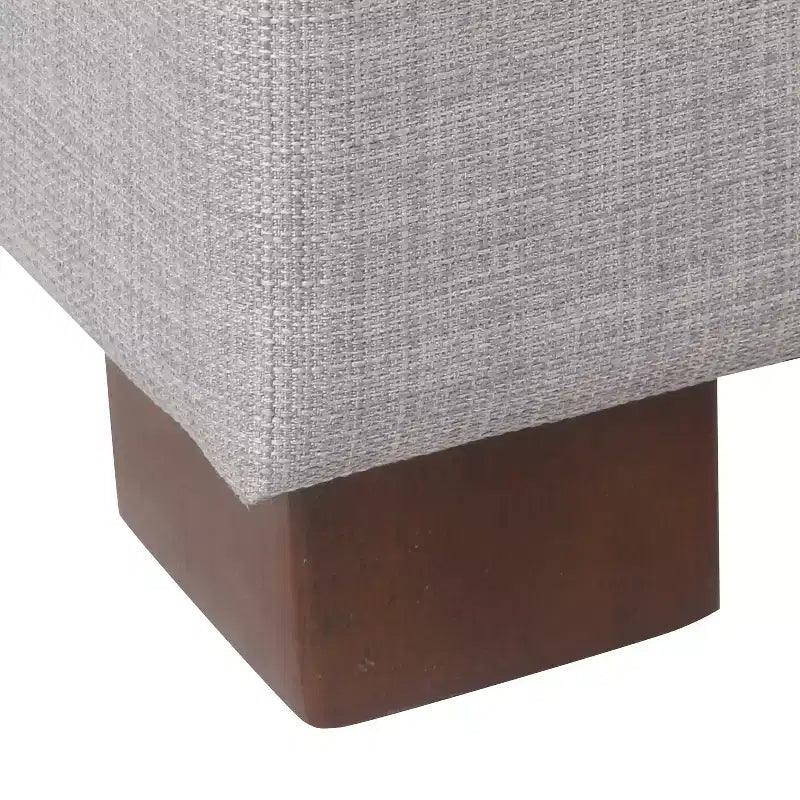 Tufted Top Storage Ottoman - Gray - ™ Upholstered Rectangular Furniture with Lid