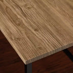 Desk Black/Gray: Sturdy Metal Frame, MDF Surface, Modern Home Office Furniture