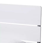 Twin Modern Classic Mission Style Finished Wood Platform Bed White/Gray -