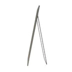 Natural wood brown console mirror: Bohemian style, rectangular, no assembly required.