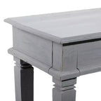 Mesa consola de estilo campestre de caoba, gris
