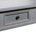 Mesa consola de estilo campestre de caoba, gris