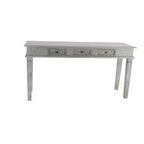 Mesa consola de estilo campestre de caoba, gris