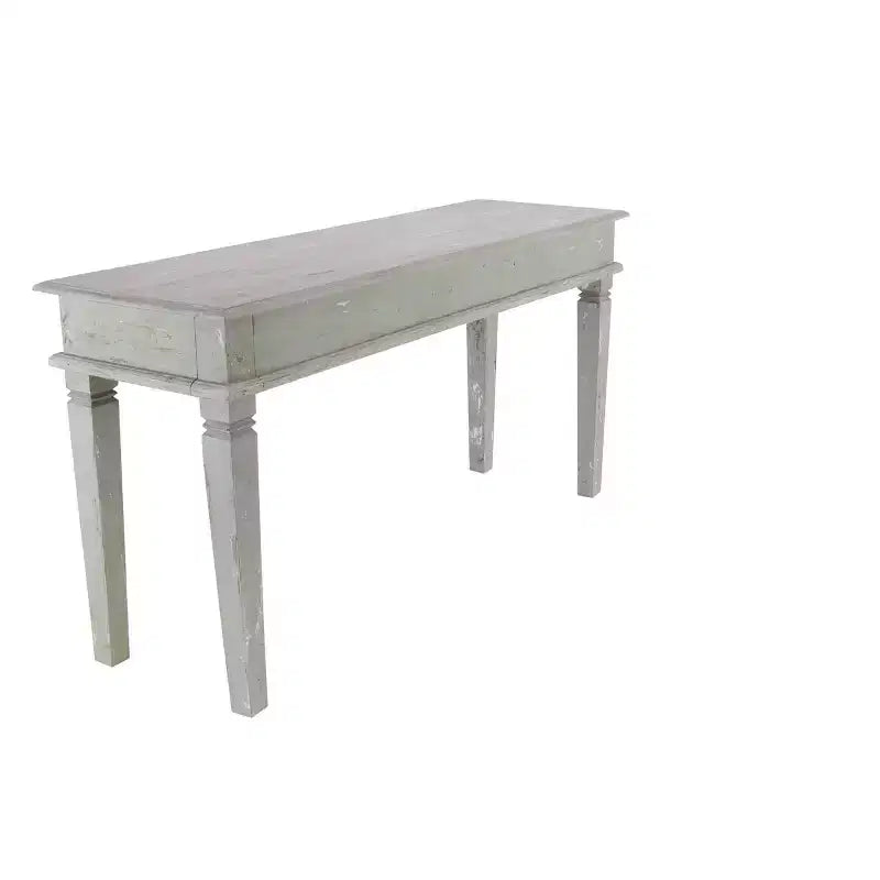 Mesa consola de estilo campestre de caoba, gris