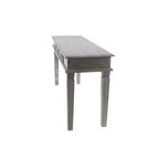 Mesa consola de estilo campestre de caoba, gris