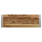 Reclaimed wood and Silver Metal - Bench -