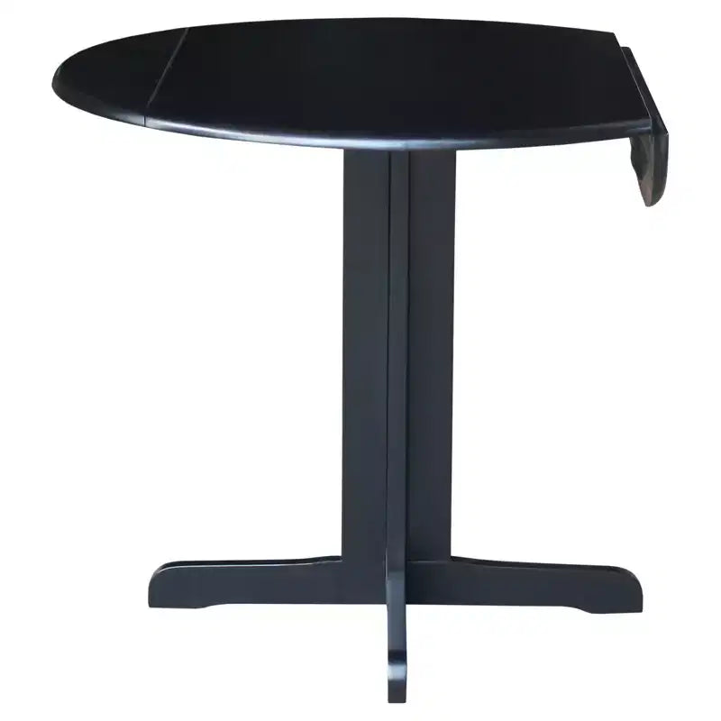 Mesa ovalada de 36 con doble ala abatible -
