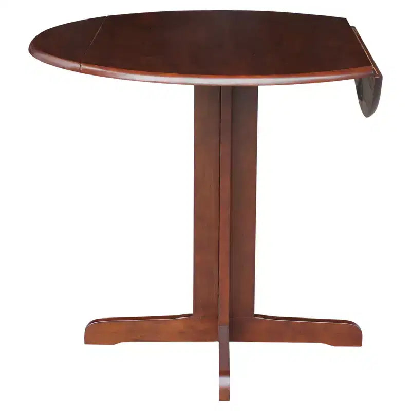 Mesa ovalada de 36 con doble ala abatible -