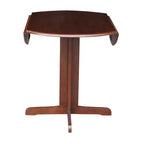 Mesa ovalada de 36 con doble ala abatible -