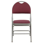 Extra Large Ultra-Premium Triple Braced Metal Folding Chair with Easy-Carry Handle