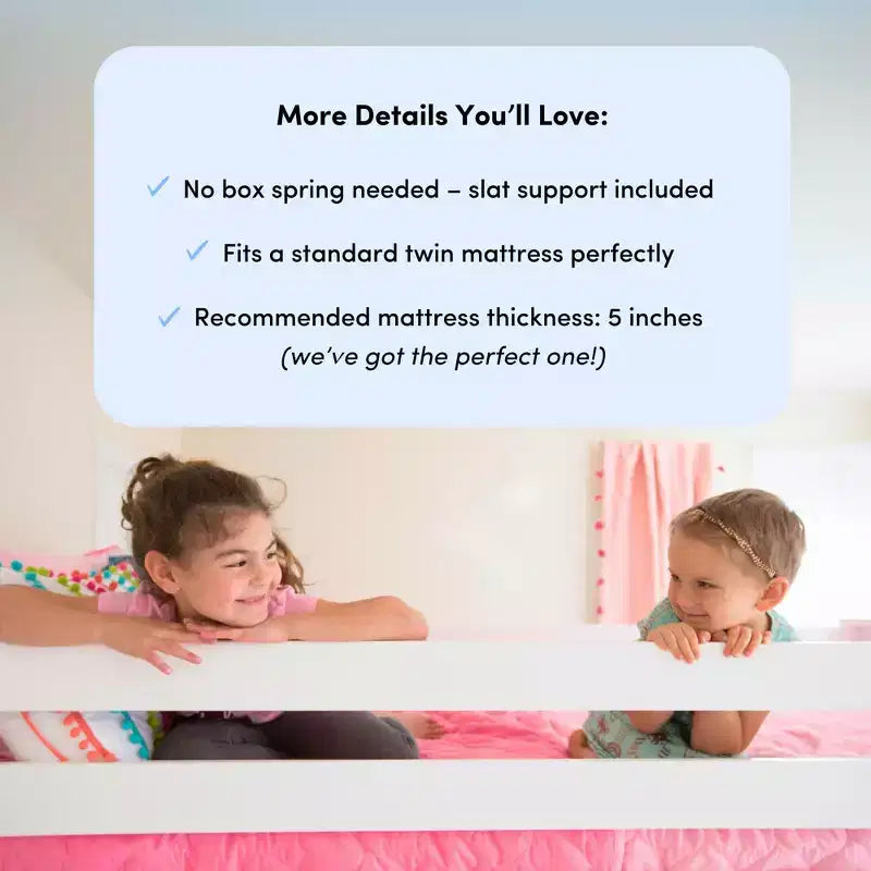 L-Shaped Twin over Twin Bunk Bed with Bookcase and Desk