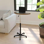 Sit to Stand Mobile Laptop Computer Desk - Portable Rolling Standing Desk