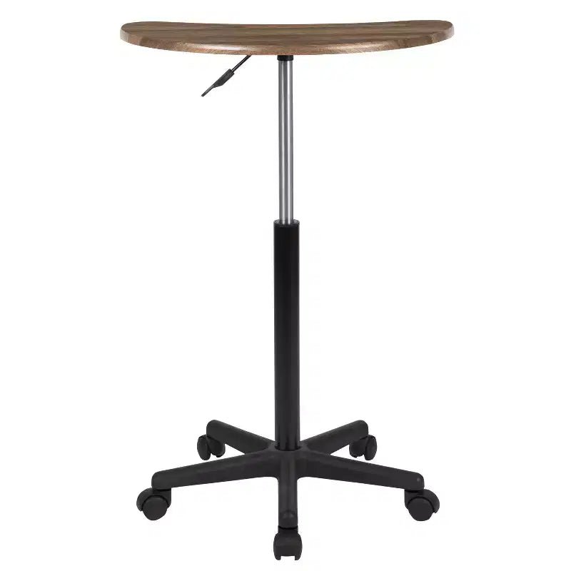 Sit to Stand Mobile Laptop Computer Desk - Portable Rolling Standing Desk