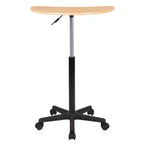 Sit to Stand Mobile Laptop Computer Desk - Portable Rolling Standing Desk