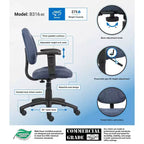 Deluxe Posture Chair with Adjustable Arms -