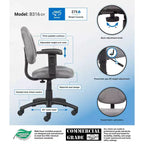 Deluxe Posture Chair with Adjustable Arms -