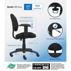 Deluxe Posture Chair with Adjustable Arms -