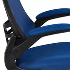 Mid-Back Mesh Ergonomic Drafting Chair with Foot Ring and Flip-Up Arms