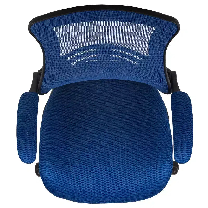 Mid-Back Mesh Ergonomic Drafting Chair with Foot Ring and Flip-Up Arms