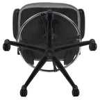 Mid-Back Mesh Ergonomic Drafting Chair with Foot Ring and Flip-Up Arms