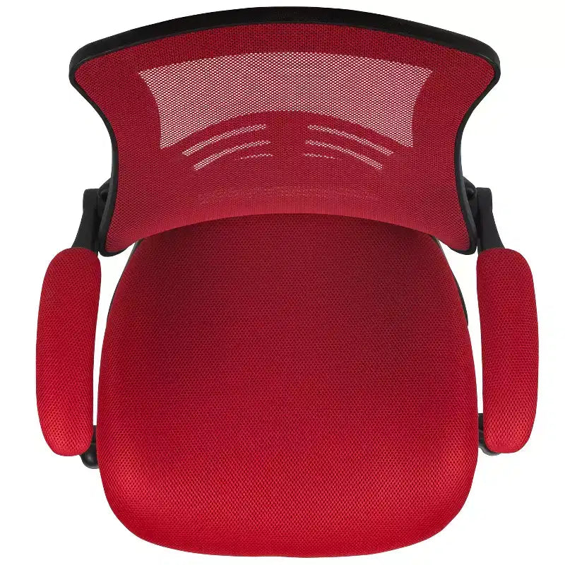 Mid-Back Mesh Ergonomic Drafting Chair with Foot Ring and Flip-Up Arms