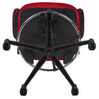 Mid-Back Mesh Ergonomic Drafting Chair with Foot Ring and Flip-Up Arms