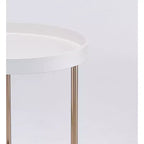 21.75 Mid-Century Lipped Edge Accent Table -